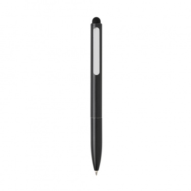 Logotrade promotional gift image of: Kymi RCS certified recycled aluminium pen with stylus