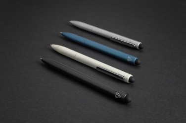 Logo trade promotional gifts picture of: Kymi RCS certified recycled aluminium pen with stylus