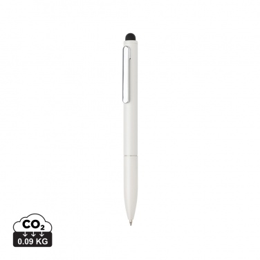 Logo trade promotional giveaways picture of: Kymi RCS certified recycled aluminium pen with stylus