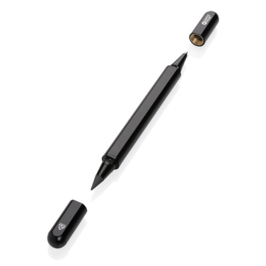 Logo trade corporate gift photo of: Swiss Peak Storm RCS recycled aluminum dual tip pen