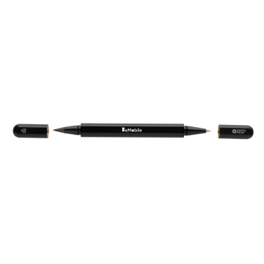 Logotrade promotional item picture of: Swiss Peak Storm RCS recycled aluminum dual tip pen