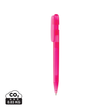 Logo trade promotional giveaways picture of: Devin GRS certified RABS pen transparent