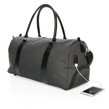 Logo trade corporate gift photo of: Weekend bag with USB A output