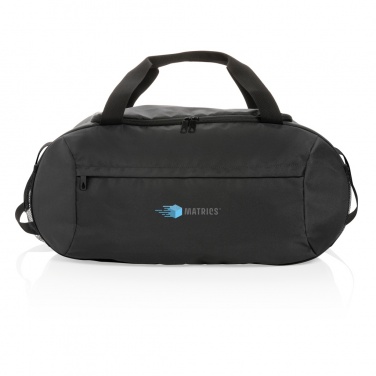 Logo trade promotional gifts image of: Impact AWARE™ RPET modern sports duffel