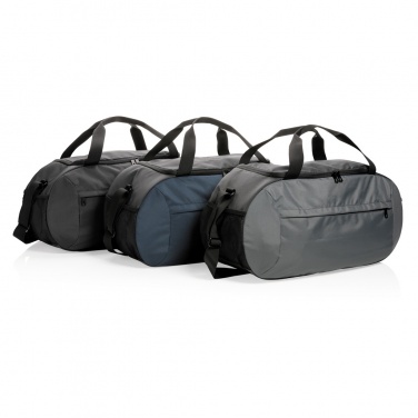 Logo trade promotional merchandise image of: Impact AWARE™ RPET modern sports duffel