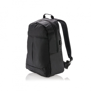 Logo trade promotional merchandise image of: Power USB laptop backpack