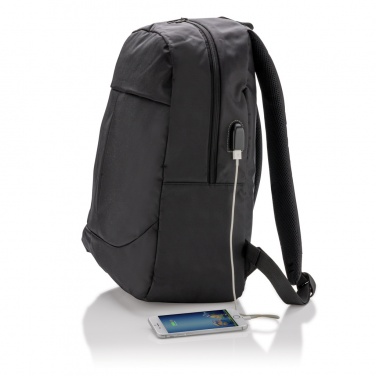 Logo trade promotional merchandise image of: Power USB laptop backpack