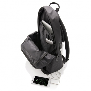 Logotrade promotional giveaway image of: Power USB laptop backpack