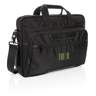 Logotrade promotional merchandise picture of: Swiss Peak RPET Voyager RFID 15.6" laptop bag