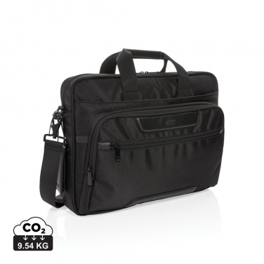 Logotrade advertising product image of: Swiss Peak RPET Voyager RFID 15.6" laptop bag