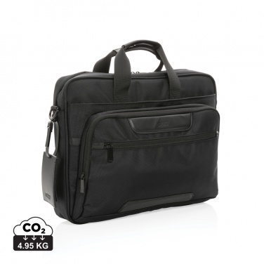 Logo trade promotional products picture of: Swiss Peak AWARE™ RPET Voyager 15.6" laptop bag