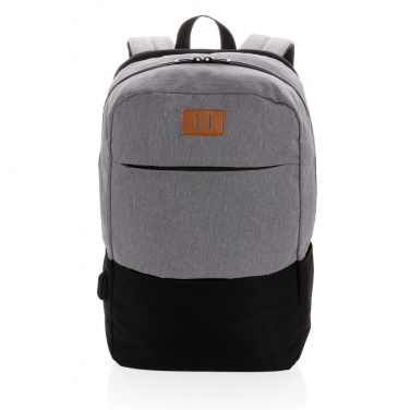 Logo trade advertising products picture of: Modern 15.6" USB & RFID laptop backpack PVC free