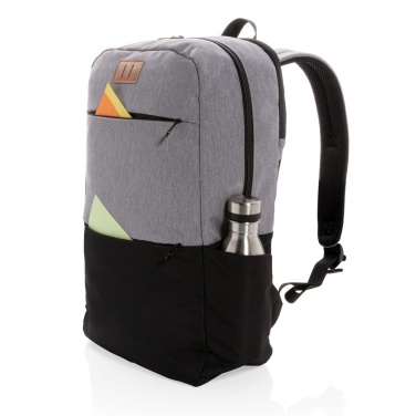 Logo trade advertising products picture of: Modern 15.6" USB & RFID laptop backpack PVC free