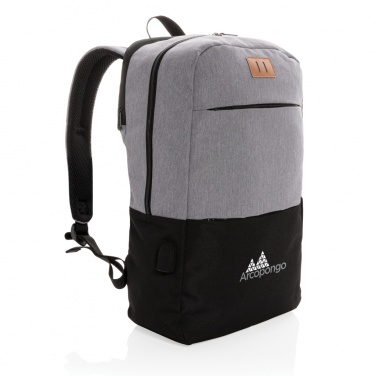 Logotrade promotional gifts photo of: Modern 15.6" USB & RFID laptop backpack PVC free