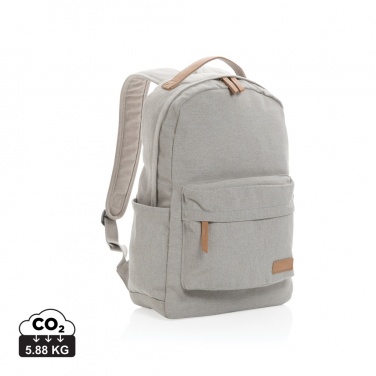 Logo trade promotional giveaways picture of: Impact AWARE™ 16 oz. recycled canvas backpack