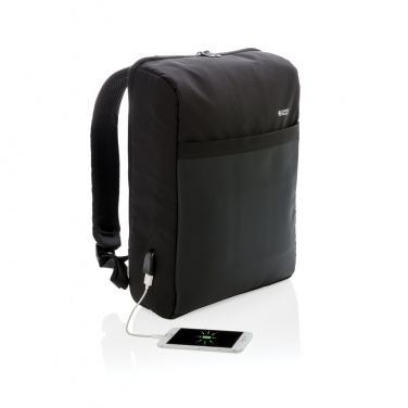 Logotrade business gift image of: Swiss Peak 15" anti-theft RFID & USB backpack PVC free