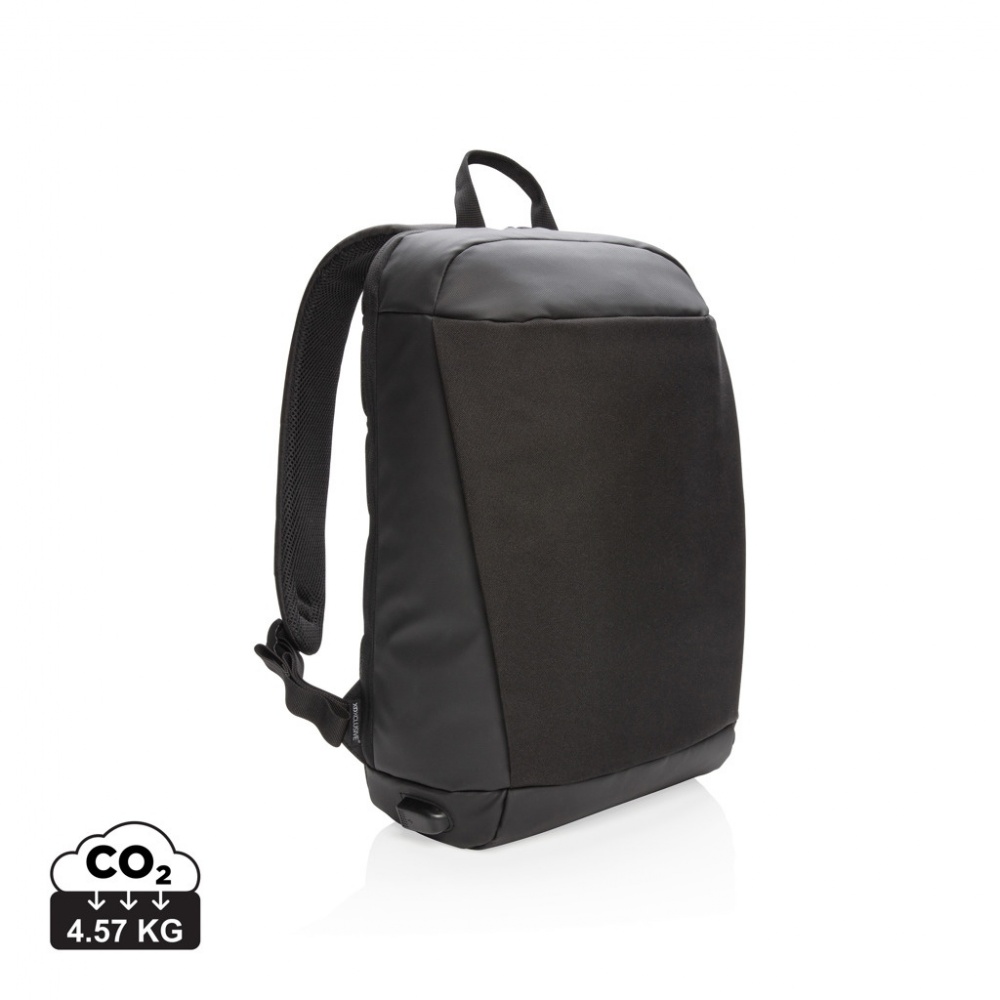 Logotrade promotional giveaway picture of: Madrid anti-theft RFID USB laptop backpack PVC free