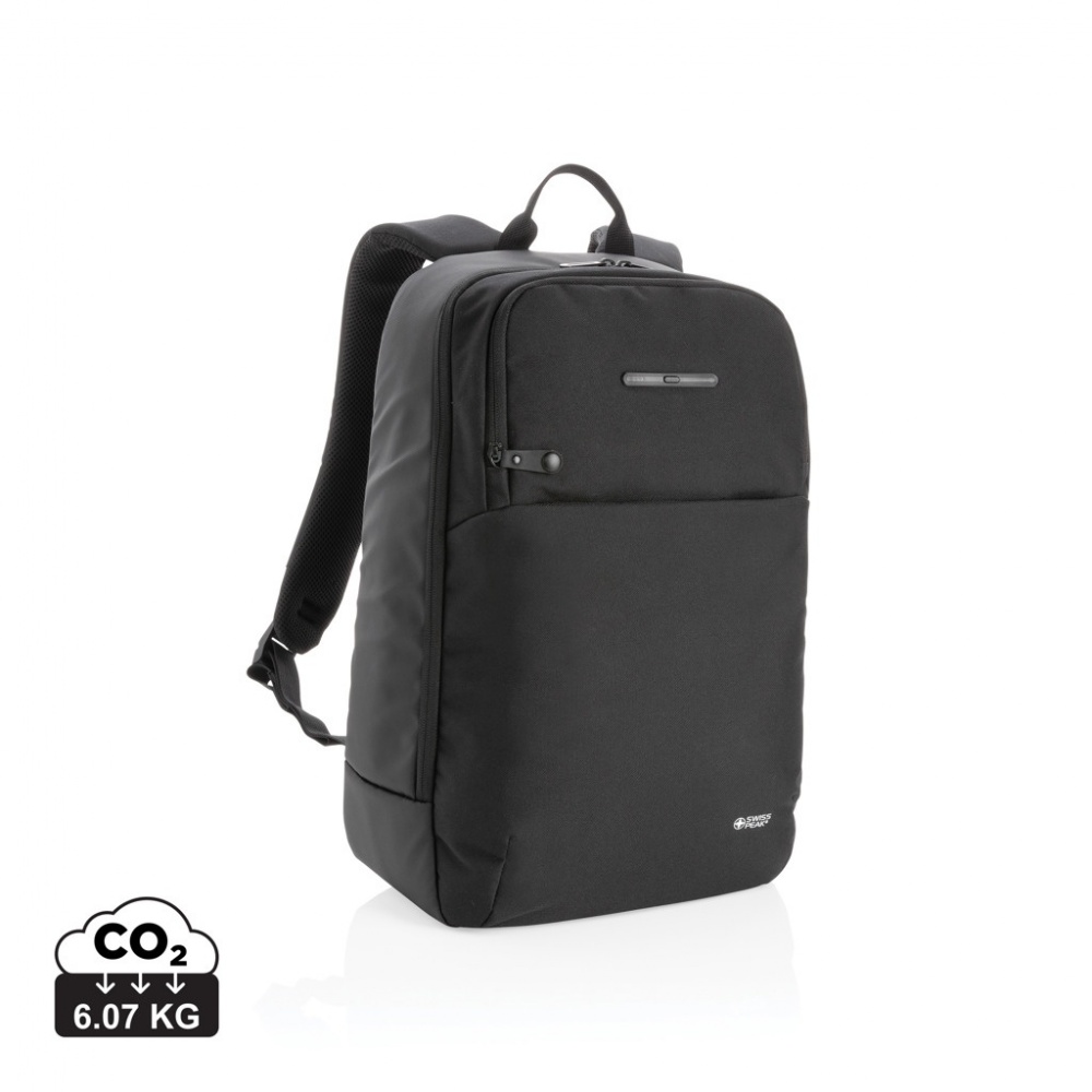 Logotrade corporate gift picture of: Swiss Peak laptop backpack with UV-C steriliser pocket