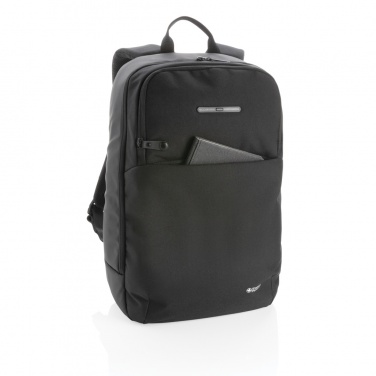 Logo trade promotional products image of: Swiss Peak laptop backpack with UV-C steriliser pocket