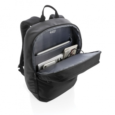 Logo trade business gift photo of: Swiss Peak laptop backpack with UV-C steriliser pocket