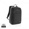 Swiss Peak laptop backpack with UV-C steriliser pocket, black