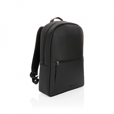 Logo trade promotional merchandise photo of: Swiss Peak deluxe PU laptop backpack PVC free