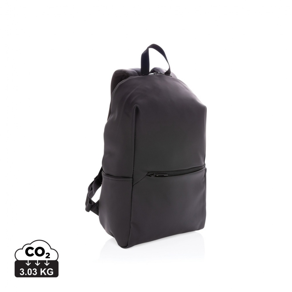 Logo trade advertising product photo of: Smooth PU 15.6"laptop backpack