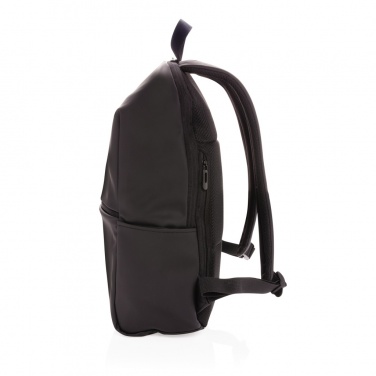 Logo trade promotional giveaways picture of: Smooth PU 15.6"laptop backpack