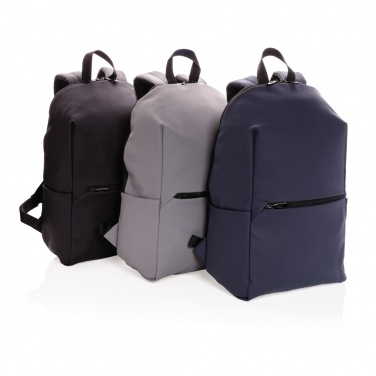 Logo trade promotional products image of: Smooth PU 15.6"laptop backpack