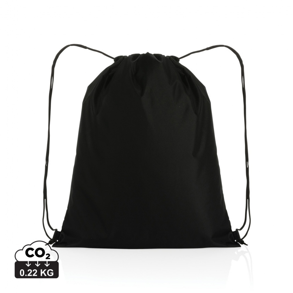 Logo trade promotional merchandise image of: Impact AWARE™ RPET 190T drawstring bag