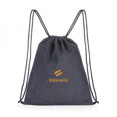 Logotrade promotional merchandise photo of: Impact AWARE™ recycled denim drawstring backpack