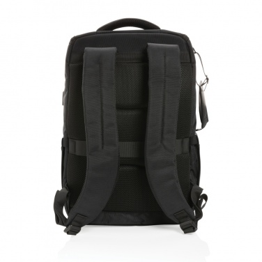 Logo trade business gift photo of: Swiss Peak AWARE™ RPET Voyager 15.6" laptop backpack