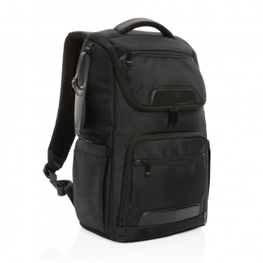 Logotrade promotional gift image of: Swiss Peak AWARE™ RPET Voyager 15.6" laptop backpack