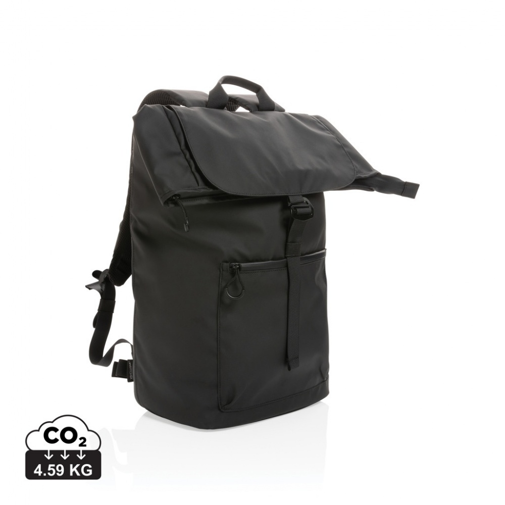 Logo trade promotional gifts picture of: Impact AWARE™ RPET water resistant 15.6" laptop backpack