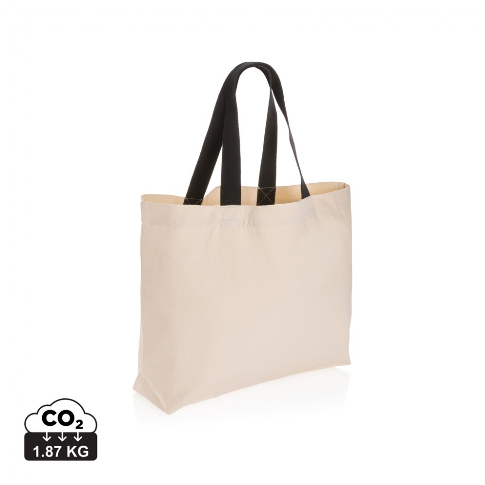 Logo trade advertising products image of: Impact Aware™ 240 gsm rcanvas large tote undyed