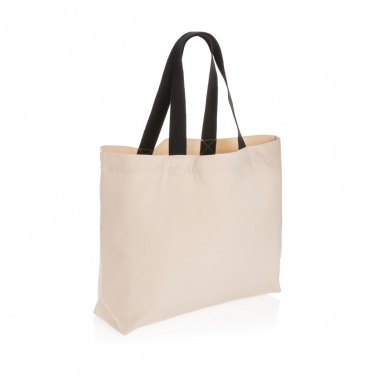 Logo trade corporate gifts image of: Impact Aware™ 240 gsm rcanvas large tote undyed