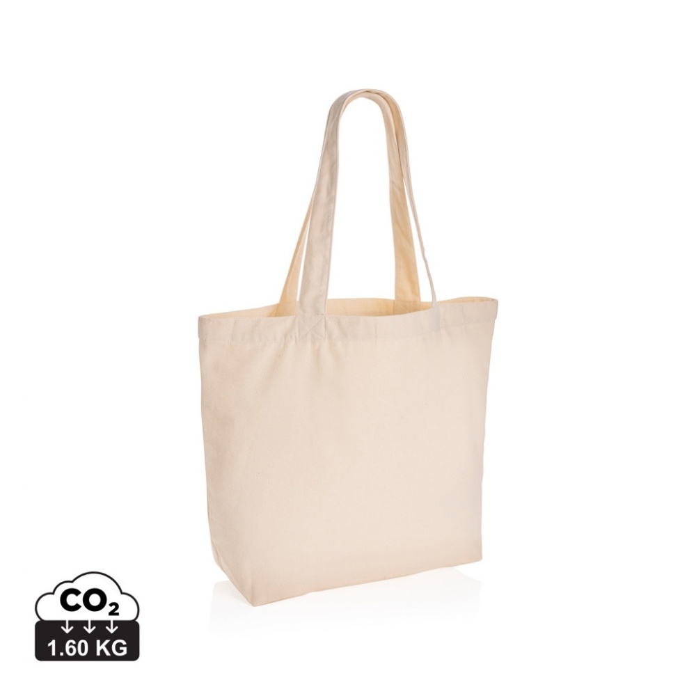 Logotrade promotional gifts photo of: Impact Aware™ 240 gsm rcanvas shopper w/pocket undyed