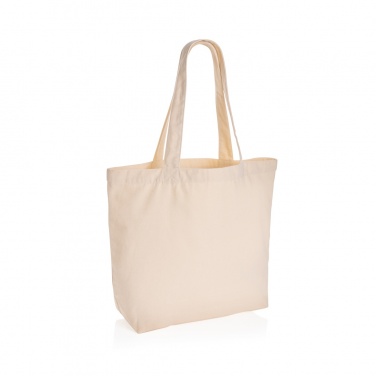 Logo trade promotional giveaway photo of: Impact Aware™ 240 gsm rcanvas shopper w/pocket undyed