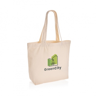 Logotrade promotional product picture of: Impact Aware™ 240 gsm rcanvas shopper w/pocket undyed