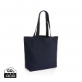 Impact Aware™ 240 gsm rcanvas shopper w/pocket undyed, navy