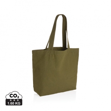 Logo trade promotional giveaways picture of: Impact Aware™ 240 gsm rcanvas shopper w/pocket undyed