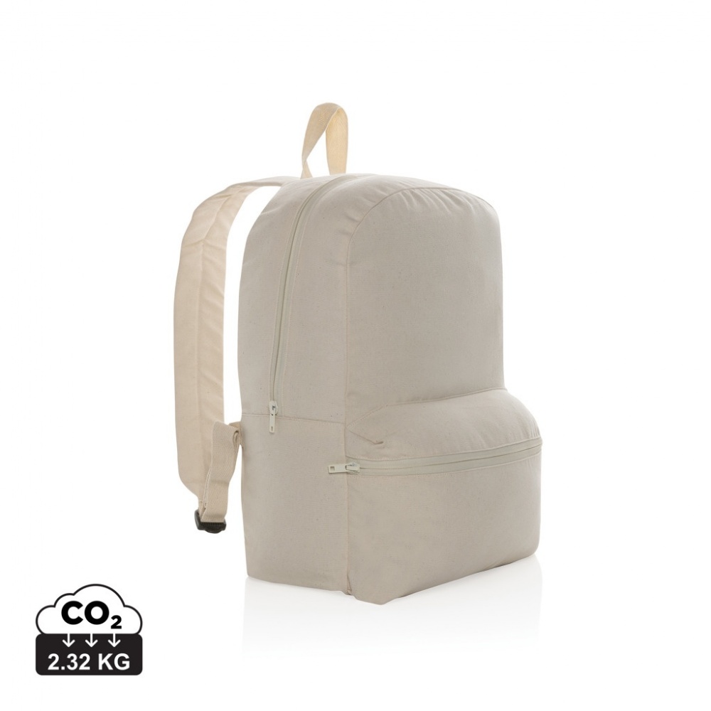 Logo trade corporate gifts picture of: Impact Aware™ 285 gsm rcanvas backpack undyed