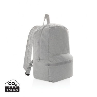 Logo trade promotional giveaways image of: Impact Aware™ 285 gsm rcanvas backpack undyed