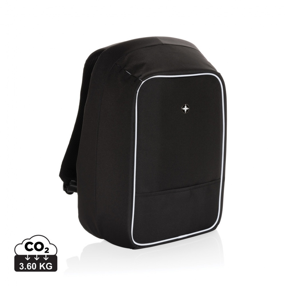 Logo trade promotional products picture of: Swiss Peak AWARE™ anti-theft 15.6" laptop backpack