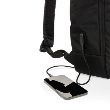 Logo trade promotional product photo of: Swiss Peak AWARE™ modern 15.6" laptop backpack