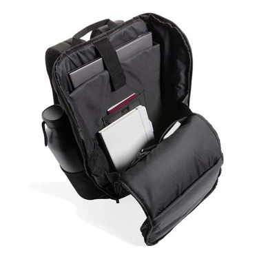 Logo trade promotional merchandise photo of: Swiss Peak AWARE™ easy access 15.6'' laptop backpack