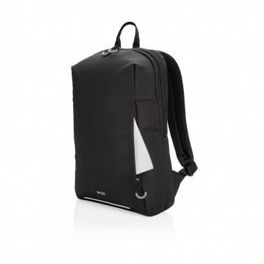 Logotrade corporate gift image of: Swiss Peak AWARE™ RFID and USB A laptop backpack