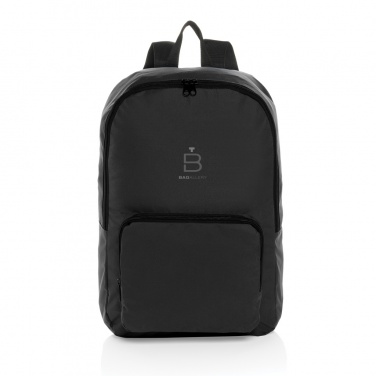 Logo trade business gifts image of: Dillon AWARE™ RPET foldable classic backpack