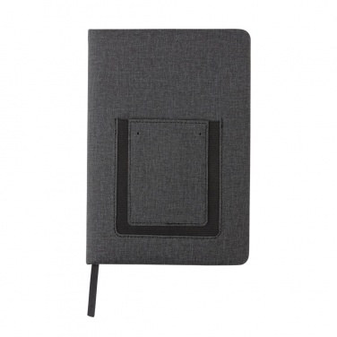 Logotrade advertising product image of: Deluxe A5 Notebook with phone pocket