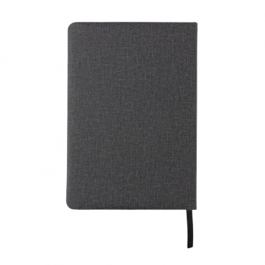 Logo trade business gift photo of: Deluxe A5 Notebook with phone pocket